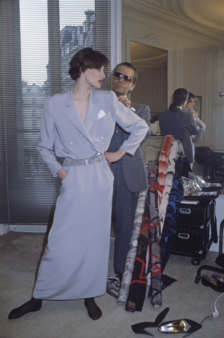 Karl Lagerfeld im Jahr 1983