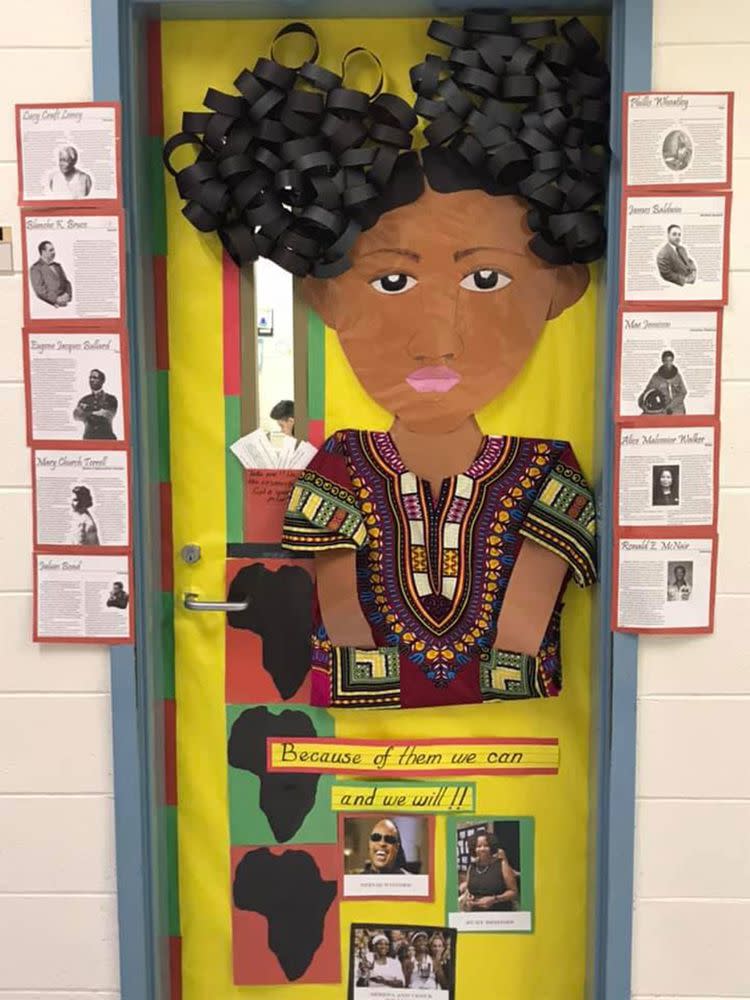 Teachers Take Door-Decorating for Black History Month