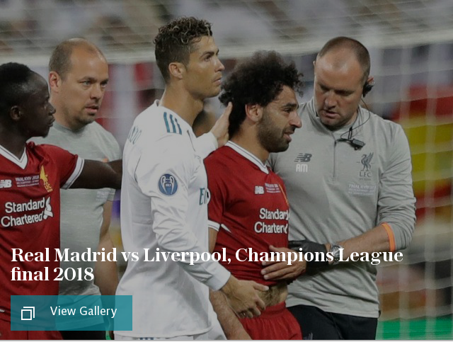 Real Madrid vs Liverpool, Champions League final 2018