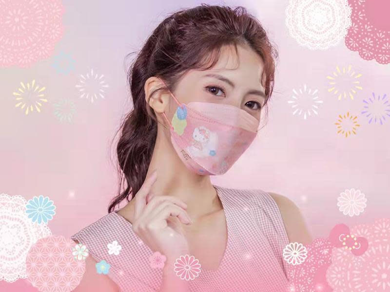 Hello Kitty夢幻聯名x明基幸福物語　推出4D立體醫療口罩