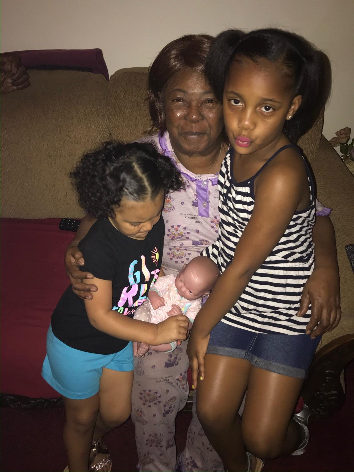 Yvonne Edwards, center, is being remembered as a loving mother, grandmother and great-grandmother following her death along with her husband Fred in an apartment fire Sunday, March 3, 2024.