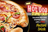 Hot dogs and pizza merge in this creation from Pizza Hut U.K.