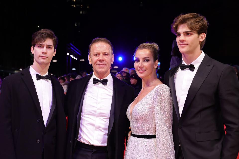 Rocco Siffredi (second left) at the Berlinale Palast in February at the Berlin Film Festival, where ‘Supersex’ launched