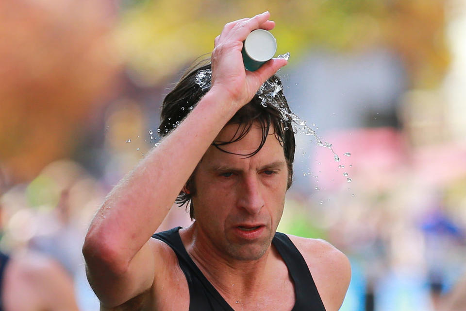 A runner during the 2019 New York City Marathon. (Photo: Gordon Donovan/Yahoo News)