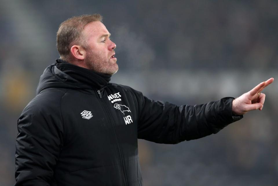 Rooney is currently manager at second-tier Derby (Barrington Coombs/PA) (PA Wire)