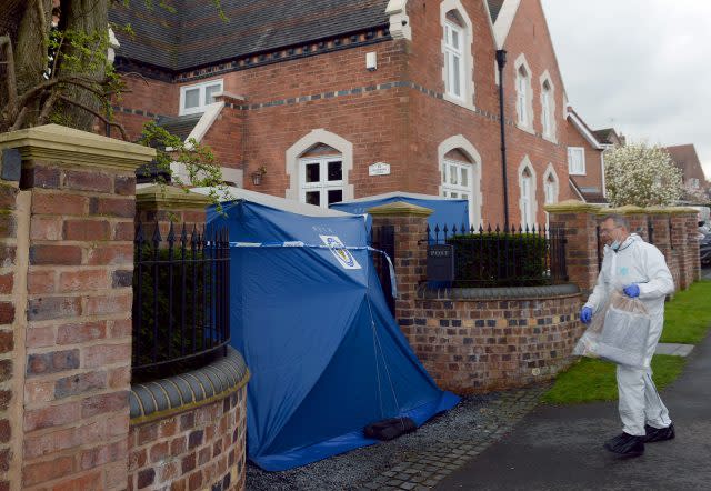 The scene of the attack. (Joe Giddens/PA)