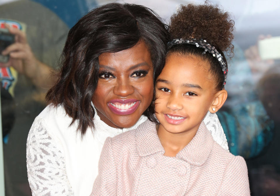 Viola Davis and her daughter, Genesis Tennon, attend the ceremony to honor Davis with a star on the Hollywood Walk of Fame on Jan. 5, 2017, in Hollywood. (Photo by Paul Archuleta/FilmMagic)