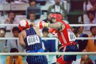 <p>Park Si-Hun, <a href="https://olympics.nbcsports.com/2020/08/11/roy-jones-jr-olympic-upset-boxing/" rel="nofollow noopener" target="_blank" data-ylk="slk:the South Korean boxer who defeated American Roy Jones, Jr., to this day still wishes he had won silver;elm:context_link;itc:0;sec:content-canvas" class="link ">the South Korean boxer who defeated American Roy Jones, Jr., to this day still wishes he had won silver</a> instead. The result of the fight, which was decided by a 3-2 vote, remains one of the most controversial events in boxing history.</p>