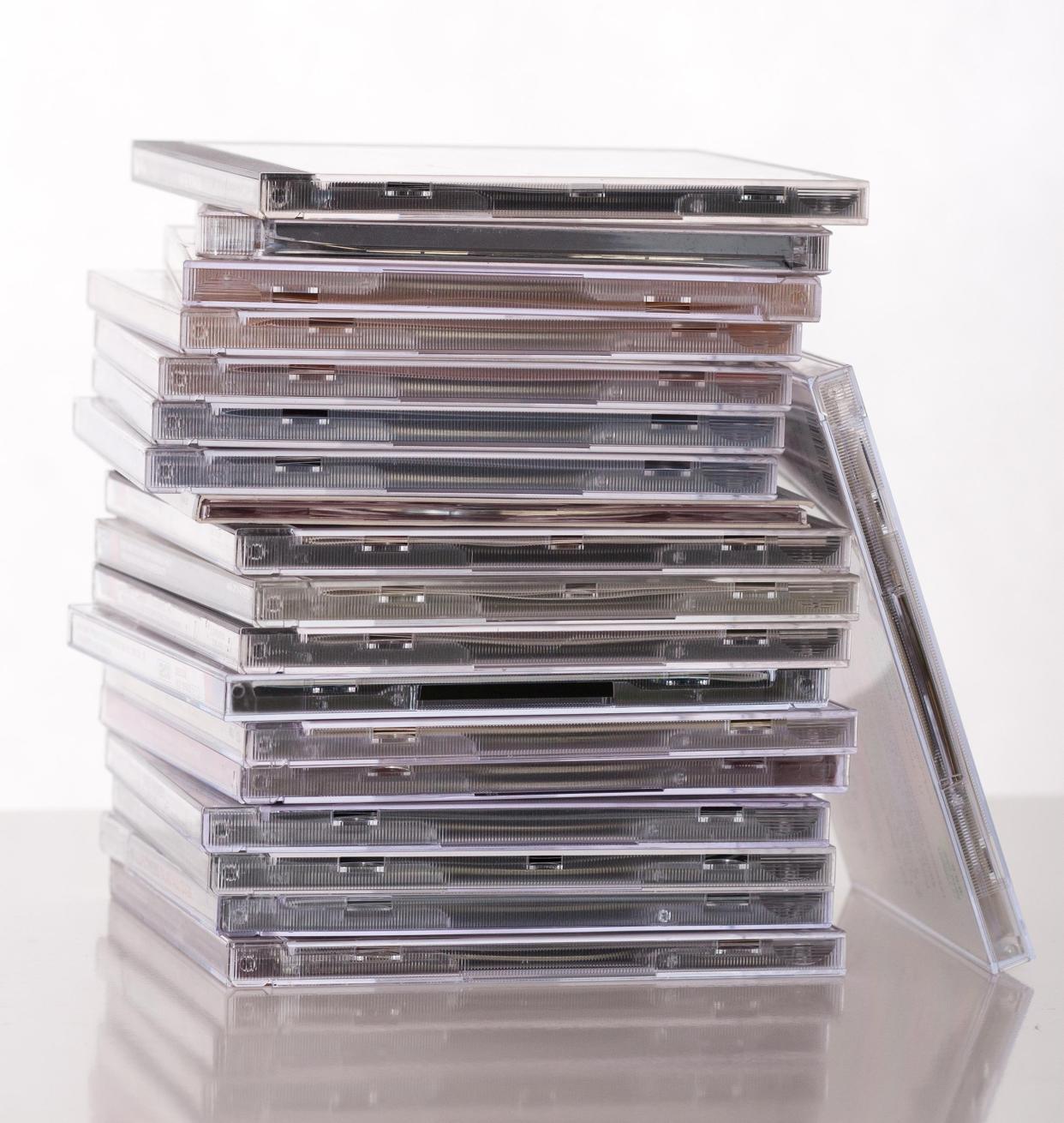 stack of CDs