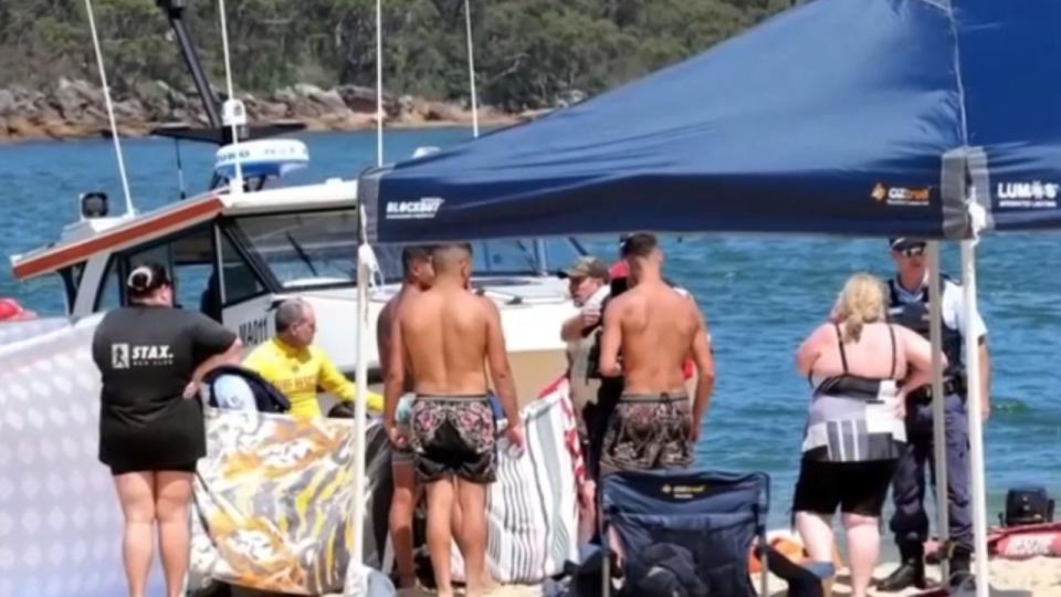 A young boy was forced to watch on helplessly as his father drowned off the coast of a NSW Central Coast beach on Saturday. Picture: 7 NEWS