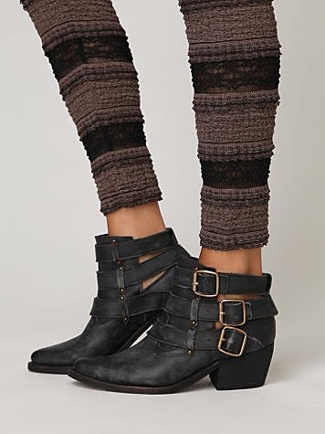 Buckle-back Ankle Boot