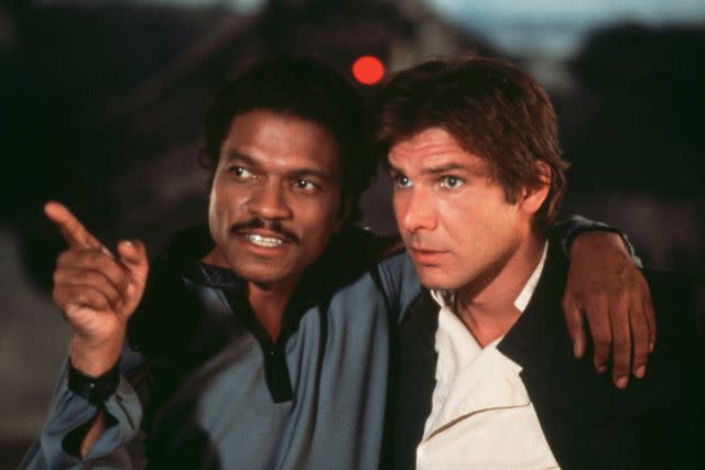 <p>Lucasfilm/Fox/Kobal/Shutterstock</p> Billy Dee Williams and Harrison Ford in Star Wars