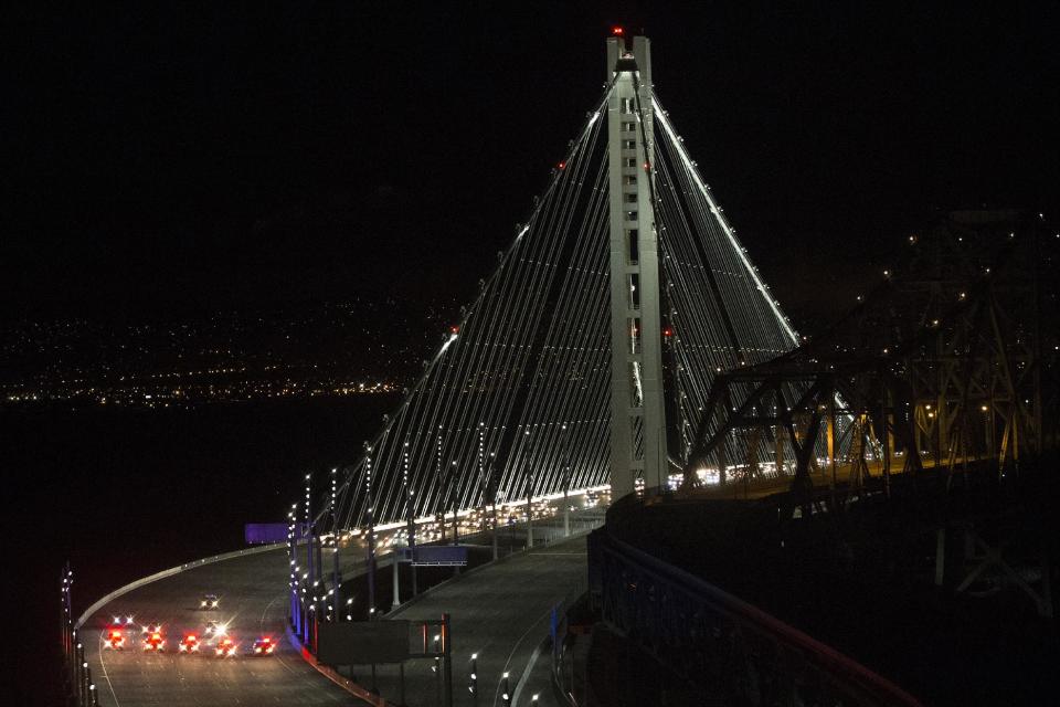 Bay Bridge opens to traffic