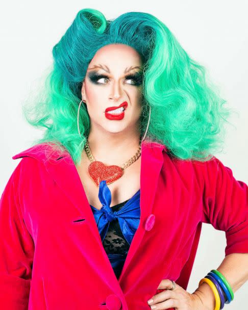 PHOTO: Jacob Green, also known as drag queen Muffy Fishbasket, said that drag queens have performed throughout history and are not going anywhere despite the backlash from far-right extremists. (Freddy Collier Photography/Courtesy of Jacob Green)