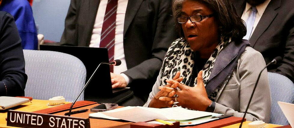 L'ambassadrice américaine à l'ONU, Linda Thomas-Greenfield.  - Credit:MICHAEL M. SANTIAGO / GETTY IMAGES NORTH AMERICA / Getty Images via AFP