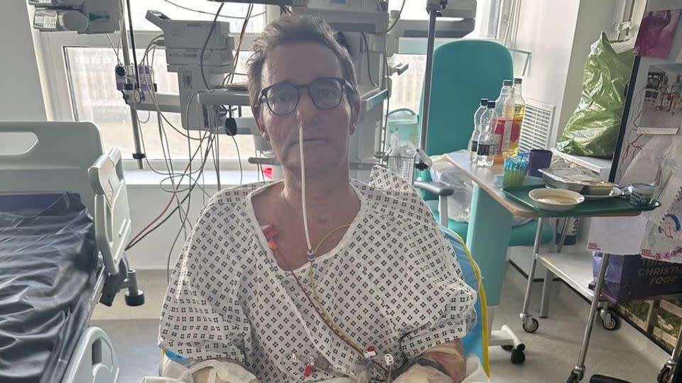 Mackinlay in hospital following his operation - Katalin Mackinlay