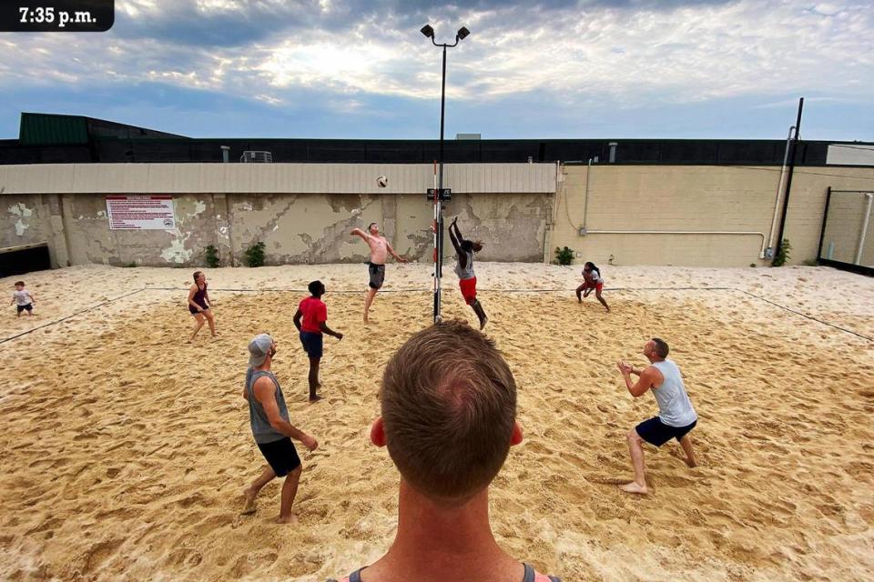 Marikka’s on Southland also is known for its six volleyball courts, which stay busy.