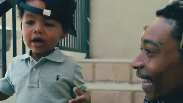 The apple clearly doesn't fall far from the tree! Wiz Khalifa and Amber Rose's two-year-old son seems to have already picked up the rapping bug in this video posted to Instagram. NEWS: Amber Rose on Wiz Khalifa Reconciliation Rumors In the clip, Wiz beams from ear to ear as his son raps a couple of his biggest hits -- "We Dem Boyz" and "Black and Yellow." A woman's voice can be heard off-camera encouraging little Sebastian, saying, "You got it, baby!" though it is unclear if it is Amber. After a series of public spats, Wiz and Amber split in September when Amber filed for divorce. Earlier this month, their relationship seemed to take a turn for the better when Amber posted a lengthy Instagram post, calling Wiz "the love of [her] life." NEWS: Amber Rose Says Wiz Khalifa Is the "Love Of Her Life" Later, Amber confirmed to ET's Nischelle Turner on the MTV Movie Awards blue carpet that the love is still there. "I love him," Rose said. "We have a family together. He's always my family no matter what."