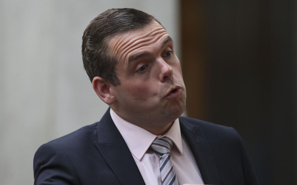 Douglas Ross, the Scottish Tory leader, often appears on the BBC1 show after Ms Sturgeon - Getty/WPA Pool