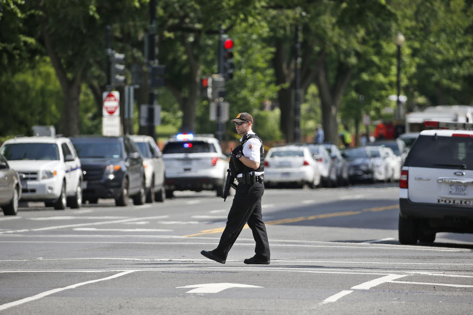 White House on lockdown after report of nearby shooting