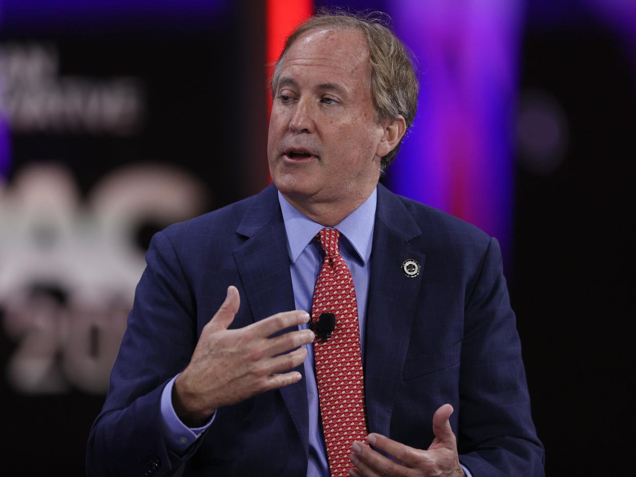Ken Paxton, Texas Attorney General, speaks during the Conservative Political Action Conference on February 27, 2021 in Orlando, Florida.  (Getty Images)