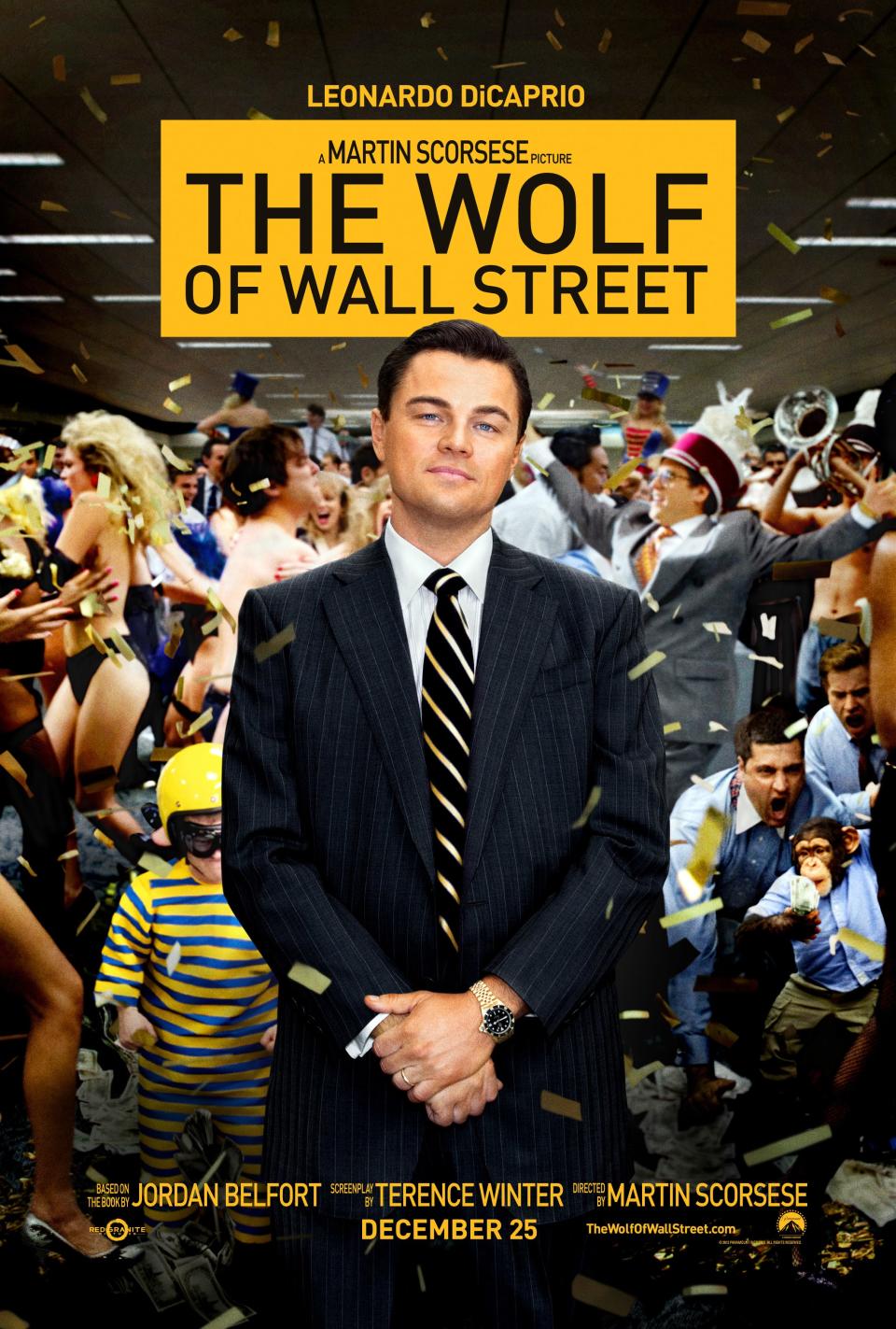THE WOLF OF WALL STREET, US poster art, Leonardo DiCaprio, 2013. ©Paramount Pictures/courtesy Everett Collection