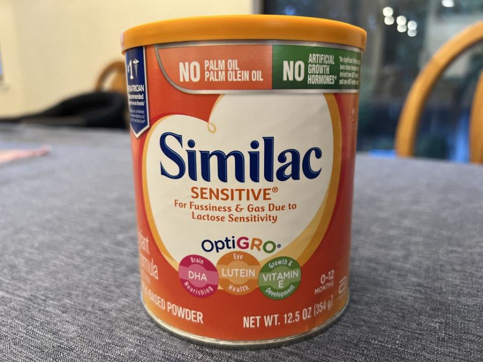 A stock image of Similac baby formula.