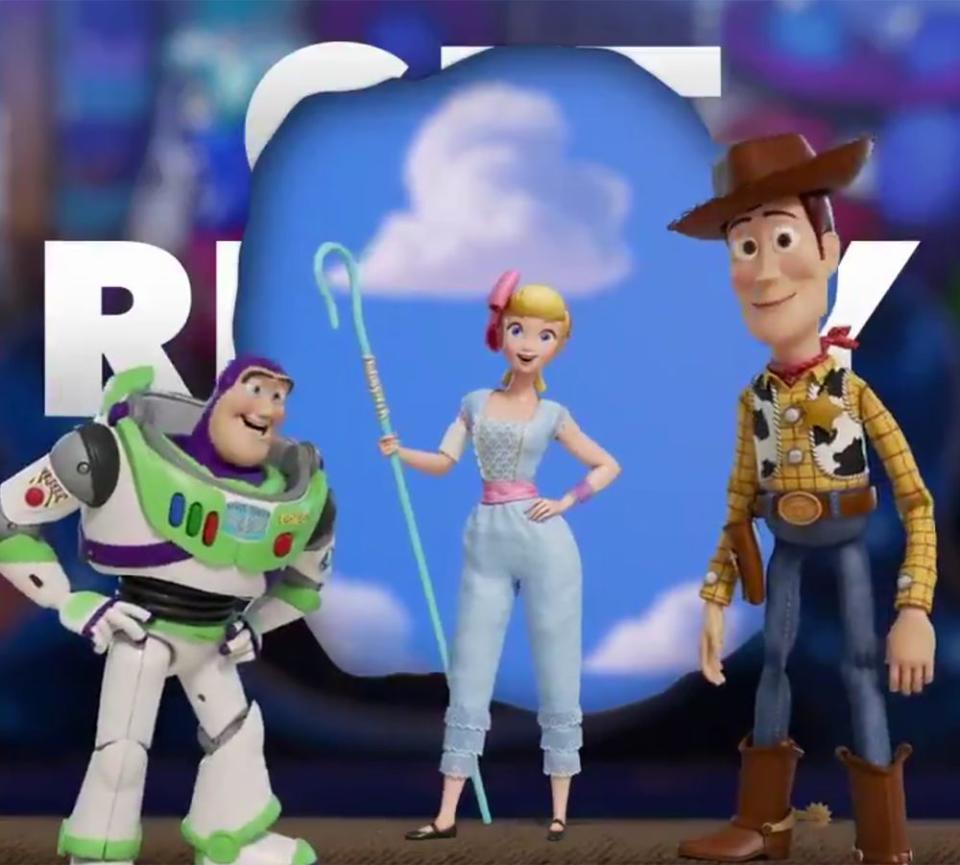 Buzz Lightyear, Bo Peep and Woody