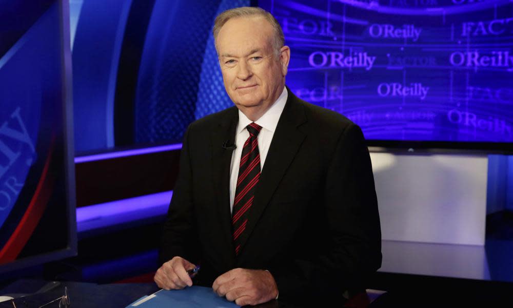 Bill O’Reilly in the Fox News studio.