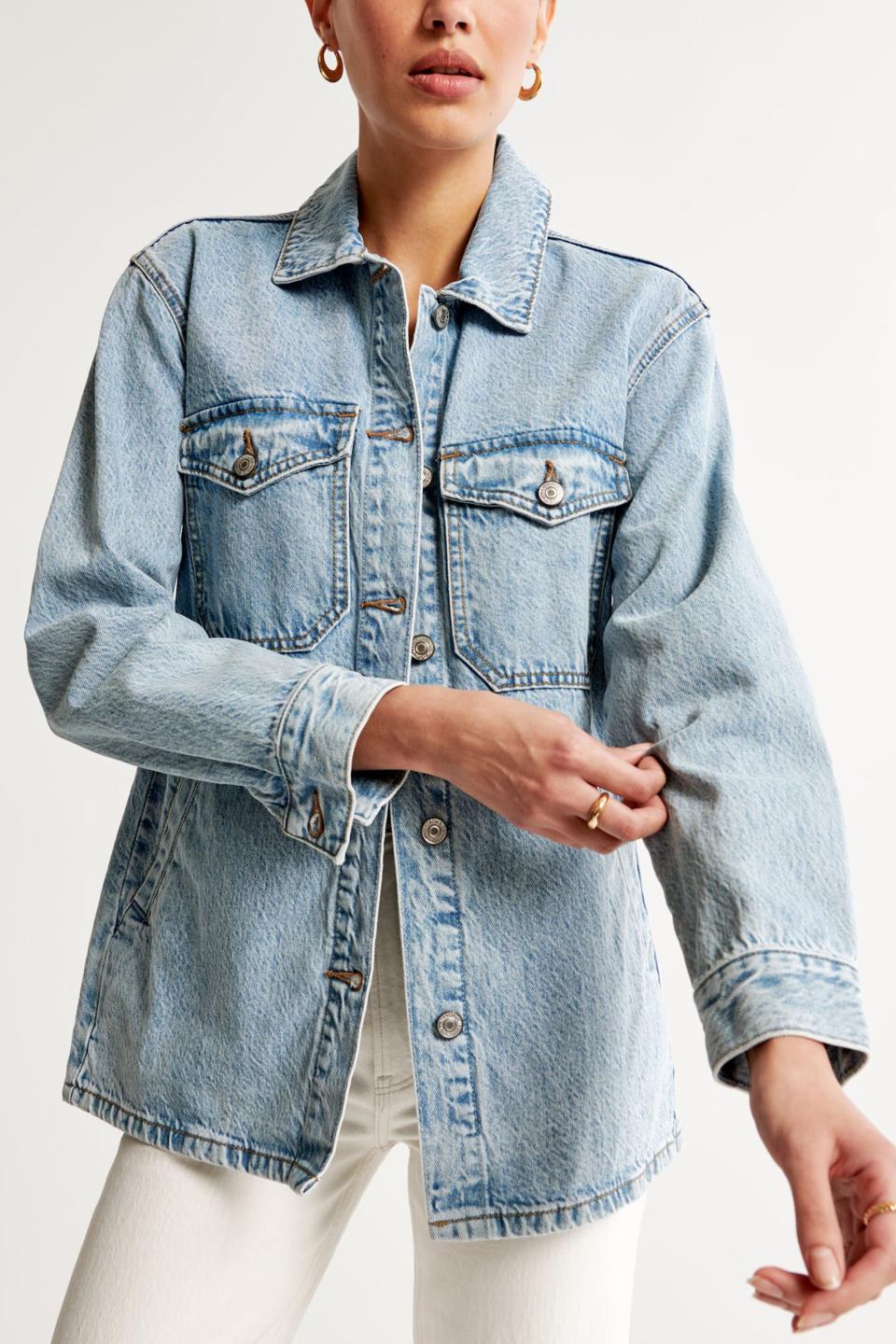 <p><a href="https://go.redirectingat.com?id=74968X1596630&url=https%3A%2F%2Fwww.abercrombie.com%2Fshop%2Fus%2Fp%2Foversized-denim-shirt-jacket-51792327&sref=https%3A%2F%2Fwww.elle.com%2Ffashion%2Fshopping%2Fg40286525%2Fbest-oversized-denim-jackets%2F" rel="nofollow noopener" target="_blank" data-ylk="slk:Shop Now;elm:context_link;itc:0;sec:content-canvas" class="link ">Shop Now</a></p><p>Oversized Denim Shirt Jacket</p><p>$100.00</p><p>abercrombie.com</p>