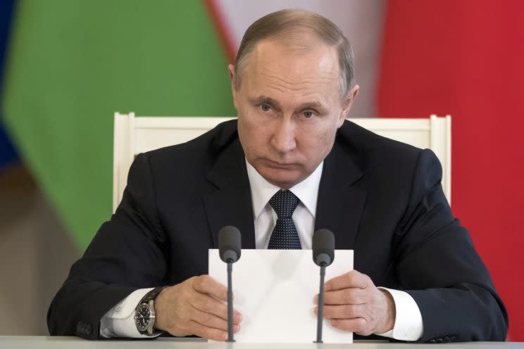 Putin verurteilt US-Angriff auf Syrien. (Bild: AP)