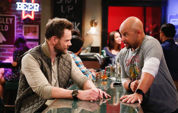 Joel McHale and Chris Williams in The Great Indoors (Credit: Cliff Lipson/CBS)