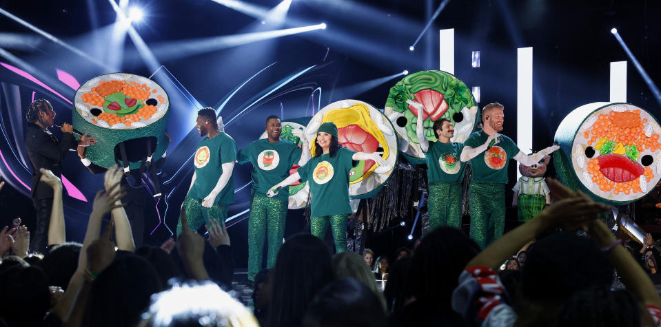 Pentatonix was the act behind the sushi roll.  (Michael Becker/FOX)