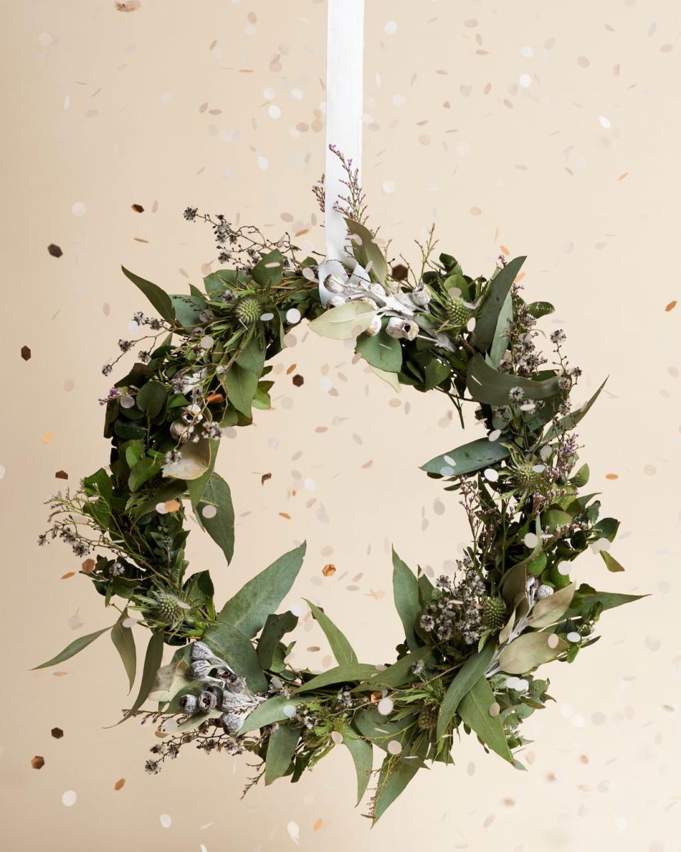 Green fresh Christmas Wreath, $130, 