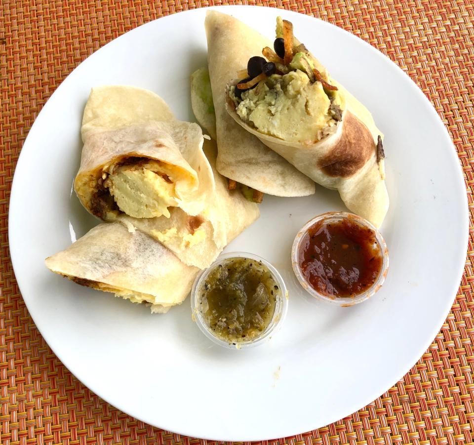 Breakfast tacos at Ladybird Taco in Nashville's 12 South neighborhood.