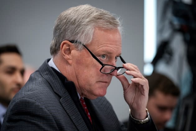 mark-meadows-testifying.jpg House Members Return To Washington, DC After Midterm Election - Credit: Drew Angerer/Getty Images