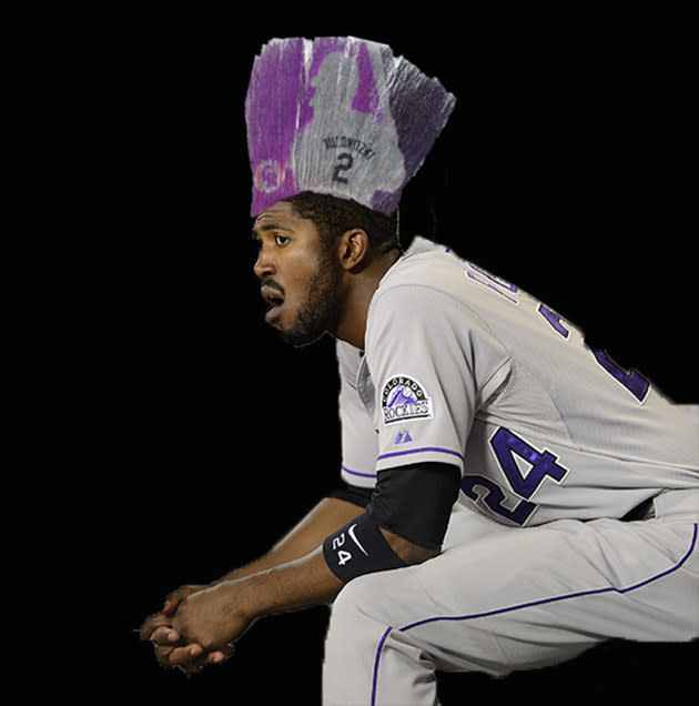 One fan's crazy Colorado Rockies mohawk — and what it would look like on  Rockies stars