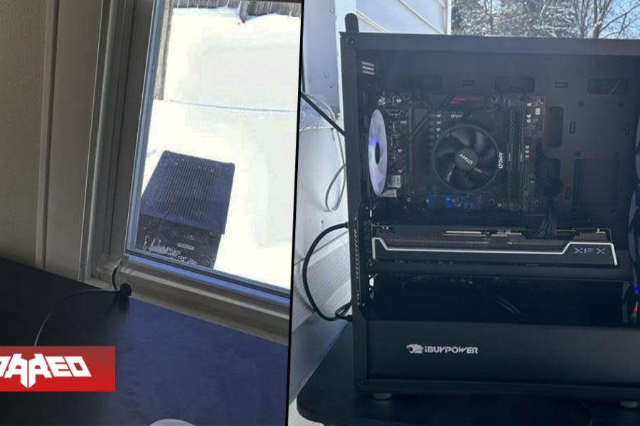 Jugador coloca su PC gamer en la nieve para que lo enfrie, pero usuarios le dicen que puede dañarlo "Nunca había visto algo tan estúpido"