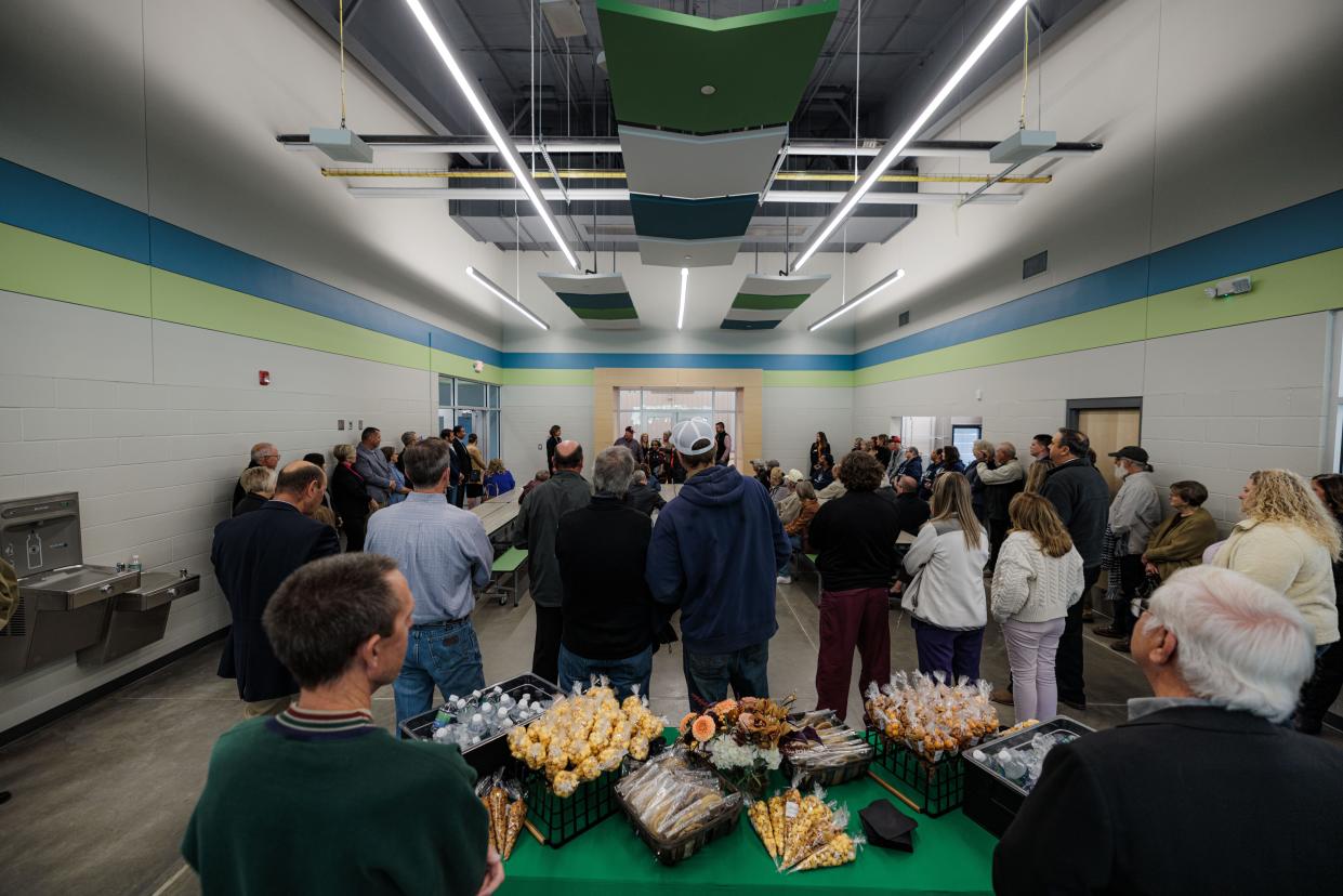 Community members and leaders gathered to celebrate the opening of the new Boys & Girls Club and Tri County Tech Business Development Center joint facility in Nowata on Tuesday.