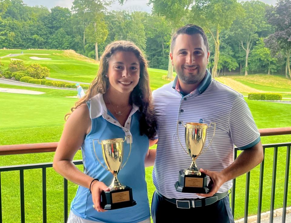 Violet Robbins and Chris Calabro won the 16th Canno Invitational, a yearly event at Metropolis Country Club, featuring some the area's best current and former high school players.