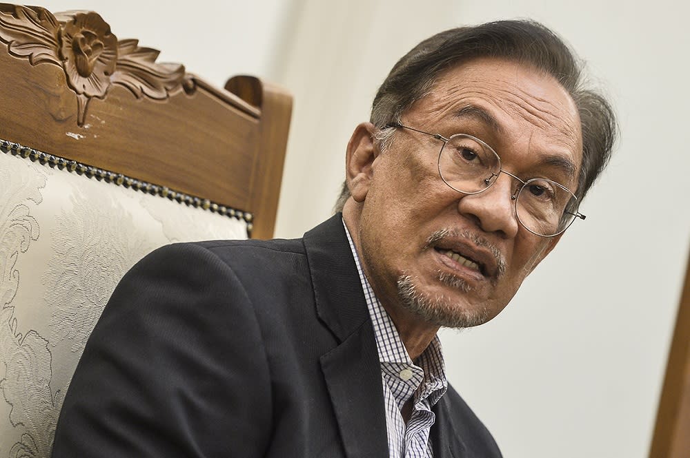 Chairman of caucus on reform and governance, Datuk Seri Anwar Ibrahim during a press conference at the Parliament in Kuala Lumpur July 26, 2019. — Picture by Miera Zulyana