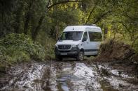 <p>We're accustomed to downsized engines—shrink displacement, crank up the boost or electric assist—but the <a href="https://www.caranddriver.com/mercedes-benz/sprinter" rel="nofollow noopener" target="_blank" data-ylk="slk:2023 Sprinter;elm:context_link;itc:0;sec:content-canvas" class="link ">2023 Sprinter</a> represents an unusually bold move. Gone is its 3.0-liter diesel V-6, replaced by a 2.0-liter four-cylinder that makes more horsepower and torque. And the 4x4 models now use a full-time all-wheel-drive system rather than a part-time setup. Overlanders, rejoice.</p><p><a class="link " href="https://www.caranddriver.com/reviews/a41994577/2023-mercedes-benz-sprinter-4x4-van-drive" rel="nofollow noopener" target="_blank" data-ylk="slk:read the full review;elm:context_link;itc:0;sec:content-canvas">read the full review</a></p>