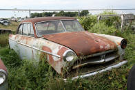 <p>Willys-Overland’s final passenger car was the Willys Aero. Overshadowed and outsold by the Jeep, just 91,377 examples rolled out of its Toledo, Ohio factory between 1952 and 1955. Judging by the split windscreen, this South Dakota example appears to be an early one. </p><p>Five years after production ended, the tooling was shipped to Brazil, where incredibly the car would soldier-on for a further 11 years.</p>