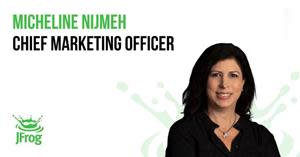 Micheline Nijmeh, Chief Marketing Officer of JFrog, the liquid software company