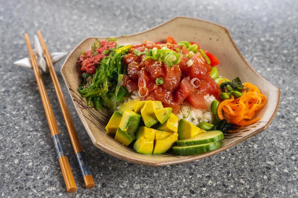 The Cornell Cafe at Morikami Museum and Japanese Gardens will roll out a special tuna poke bowl for Father's Day.