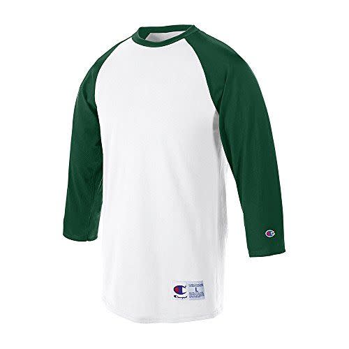 Champion Men's Raglan Baseball 3/4 Sleeve T-Shirt