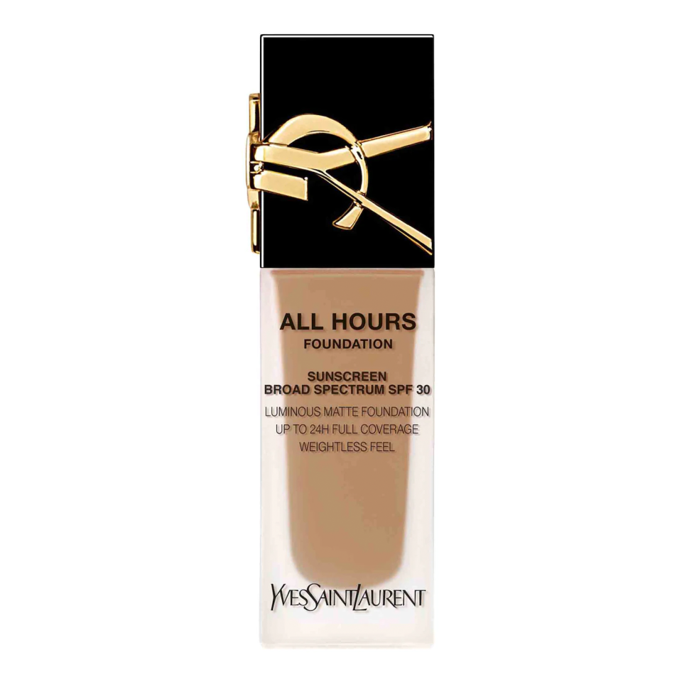 <p><a href="https://go.redirectingat.com?id=74968X1596630&url=https%3A%2F%2Fwww.sephora.com%2Fproduct%2Fall-hours-full-coverage-matte-foundation-P421456&sref=https%3A%2F%2Fwww.cosmopolitan.com%2Fstyle-beauty%2Fbeauty%2Fg60323190%2Fbest-foundations-with-spf%2F" rel="nofollow noopener" target="_blank" data-ylk="slk:Shop Now;elm:context_link;itc:0;sec:content-canvas" class="link ">Shop Now</a></p><p>Yves Saint Laurent All Hours Luminous Natural Matte Foundation 24H Longwear SPF 30 with Hyaluronic Acid LC1.85 oz. / 25 mL</p><p>sephora.com</p><p>$62.00</p>
