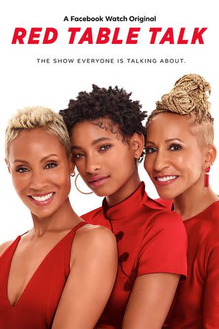 Red Table Talk/Facebook Watch Jada Pinkett Smith, Willow Smith and Adrienne Banfield Norris