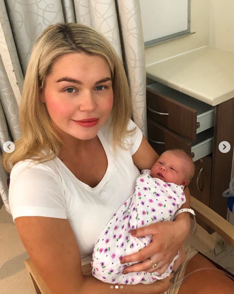 Bachelor star Simone Ormesher welcomes new baby. Photo: Instagram/simone.ormesher.