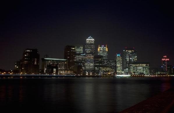 A view of Canary Wharf on the River Thames in London March 15, 2012.